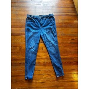 Buckle Black Curvy Skinny Jeans Womens 36x32 Medium Wash Blue Stretch Denim